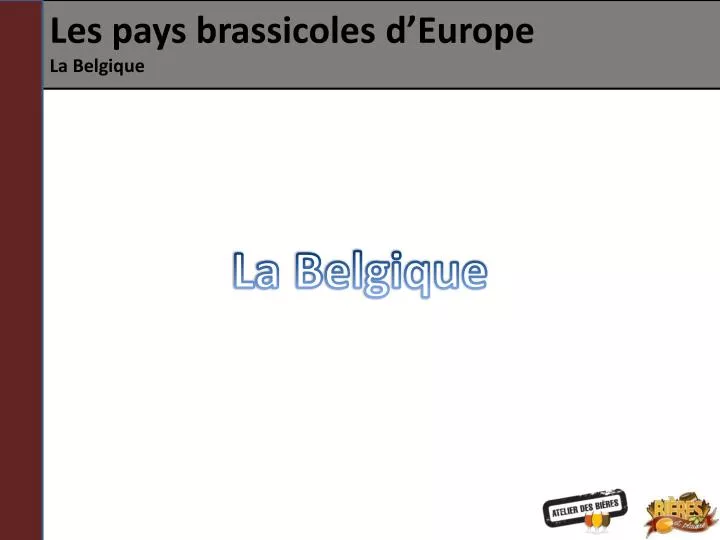 les pays brassicoles d europe la belgique