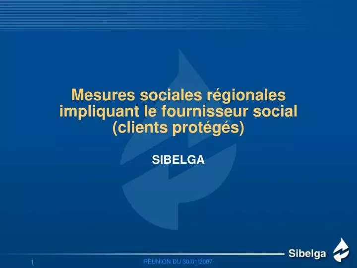 mesures sociales r gionales impliquant le fournisseur social clients prot g s