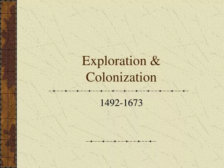 exploration colonization