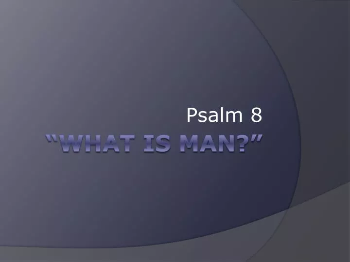 psalm 8