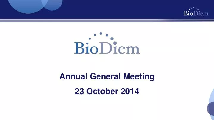 annual general meeting 23 october 2014