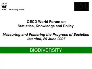 OECD World Forum on Statistics, Knowledge and Policy