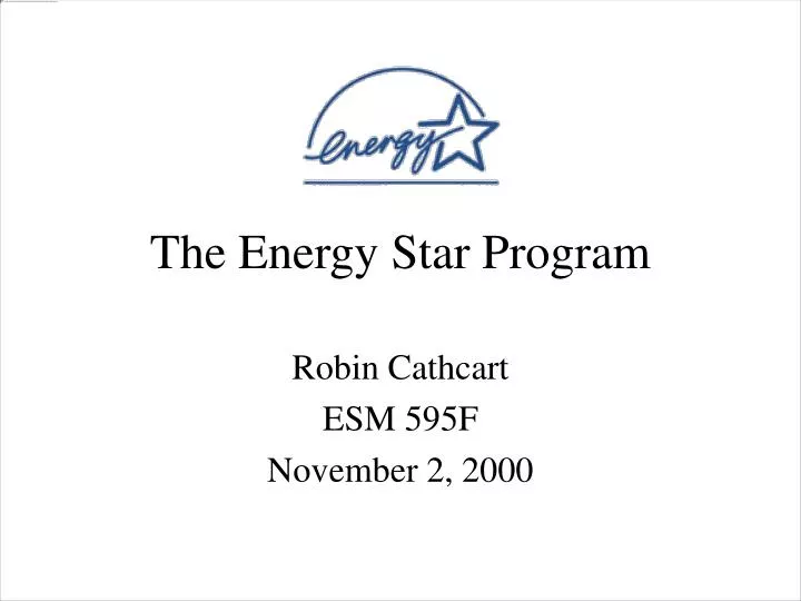 the energy star program