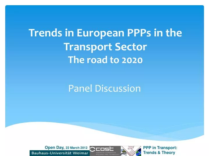 trends in european ppps in the transport sector the road to 2020