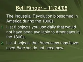 Bell Ringer – 11/24/08