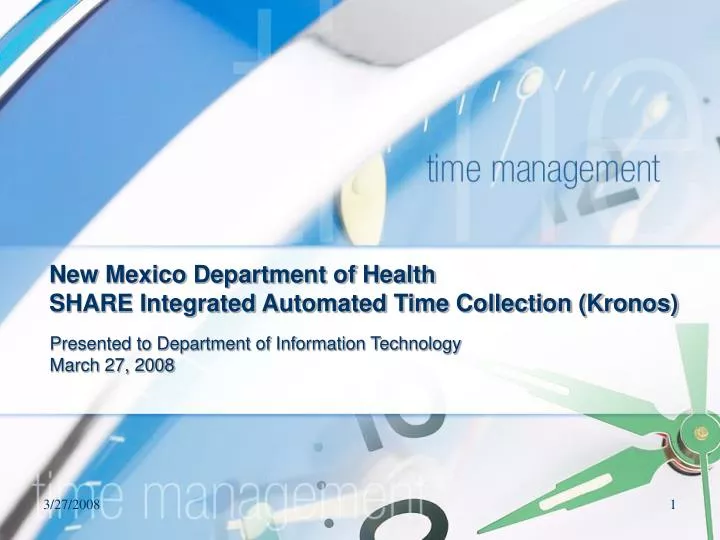 new mexico department of health share integrated automated time collection kronos
