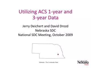 Utilizing ACS 1-year and 3-year Data