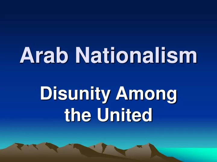 arab nationalism