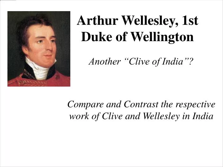 arthur wellesley 1st duke of wellington