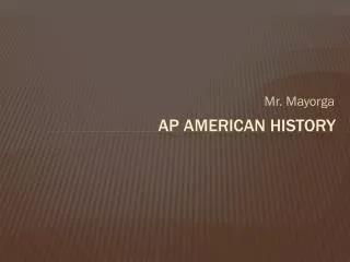 AP American history