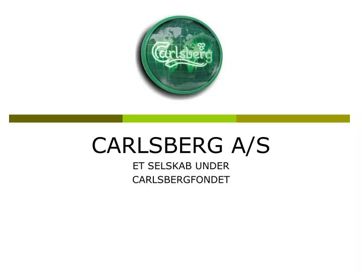 carlsberg a s et selskab under carlsbergfondet