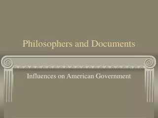 Philosophers and Documents