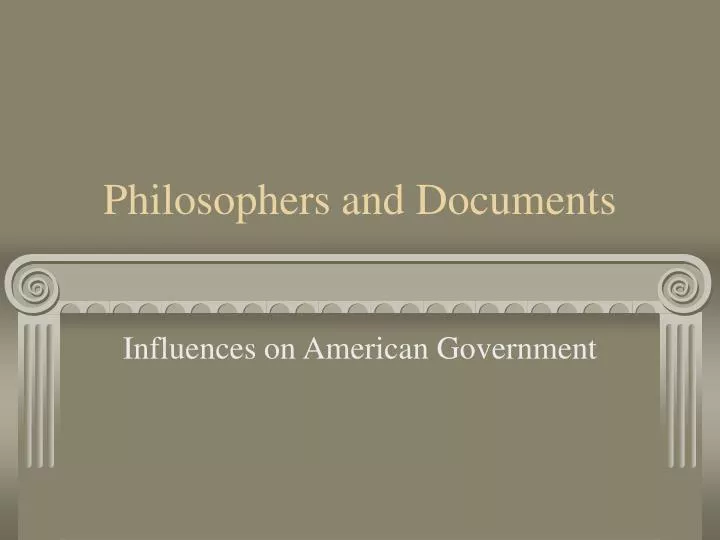 philosophers and documents