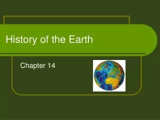 History of the Earth