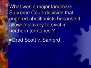 Dred Scott v. Sanford