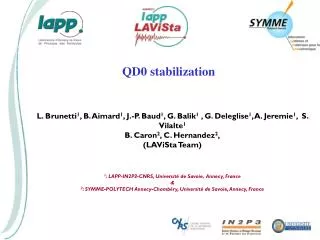 QD0 stabilization