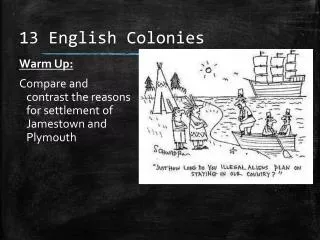 13 English Colonies