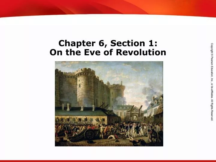 chapter 6 section 1 on the eve of revolution
