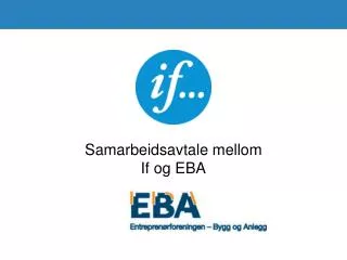 Samarbeidsavtale mellom If og EBA
