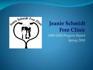 Jeanie Schmidt Free Clinic