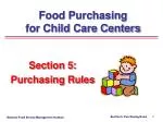 Section 5: Purchasing Rules - slide 1