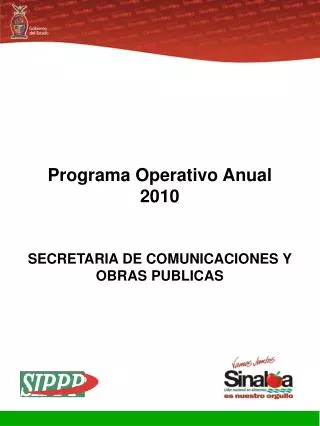 Programa Operativo Anual 2010