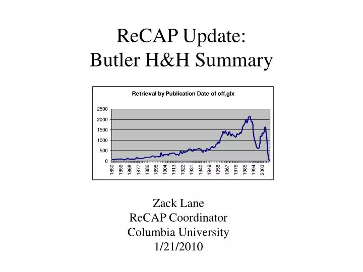 recap update butler h h summary