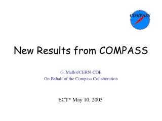 New Results from COMPASS
