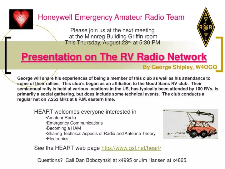 honeywell emergency amateur radio team