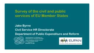 Survey of the civil and public services of EU Member States