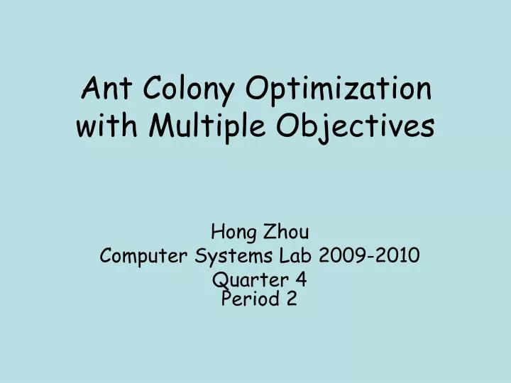 hong zhou computer systems lab 2009 2010 quarter 4 period 2