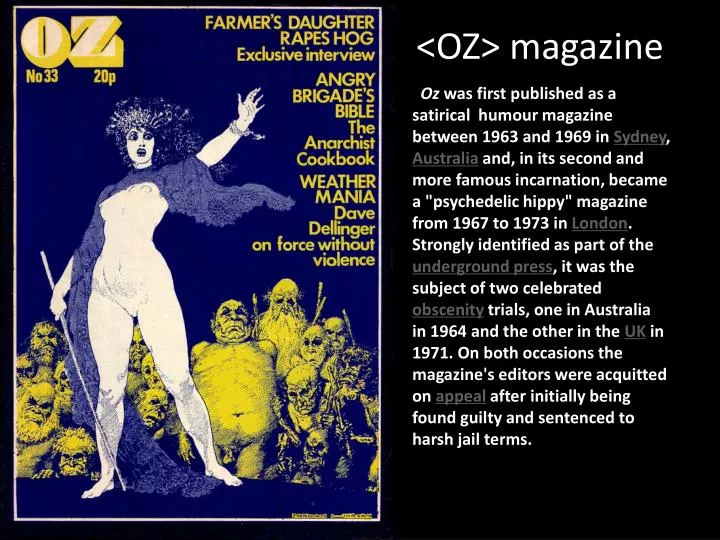 oz magazine