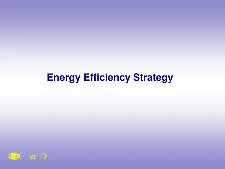 energy efficiency strategy