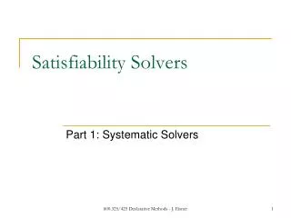 Satisfiability Solvers