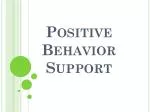Positive Behavior Support - slide 1