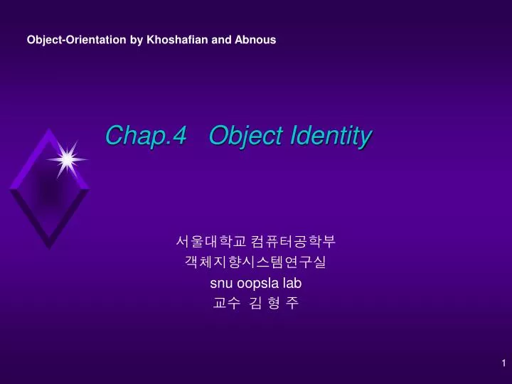 chap 4 object identity