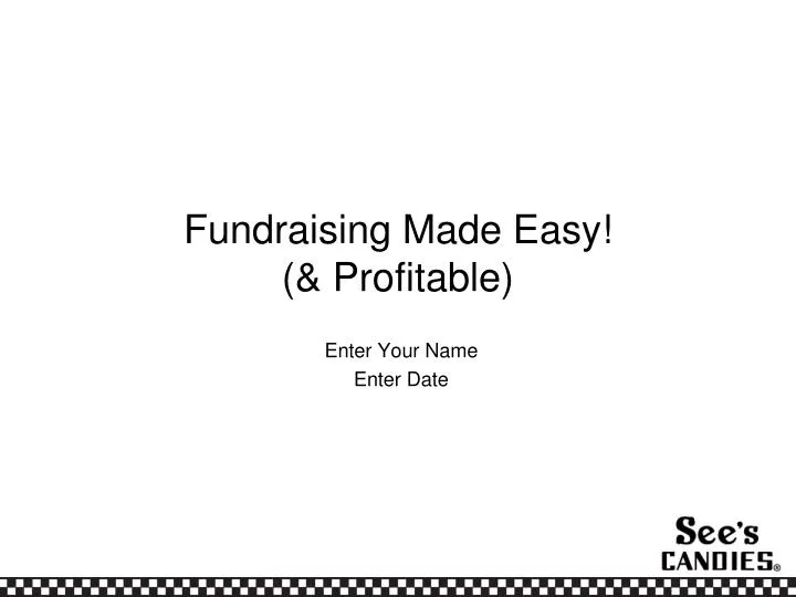 fundraising made easy profitable