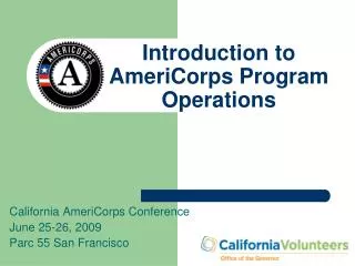 Introduction to AmeriCorps Program Operations