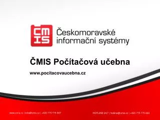 cmis.cz | info@cmis.cz | +420 775 775 667