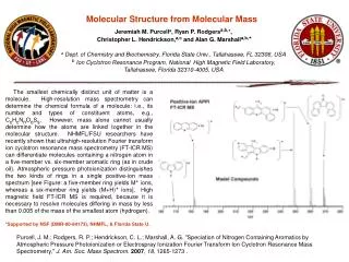Molecular Structure from Molecular Mass