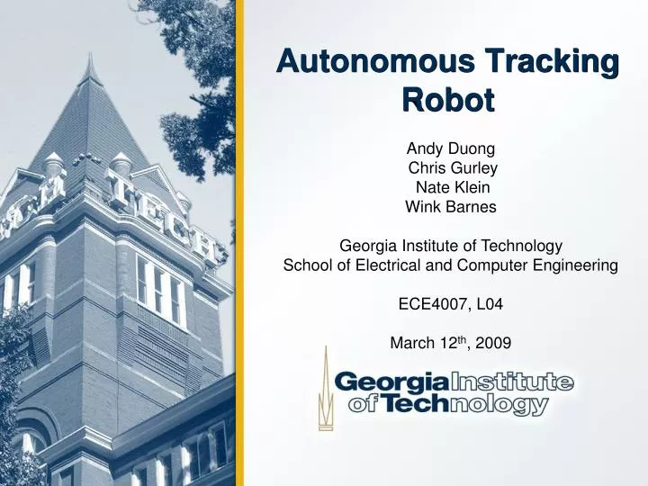 autonomous tracking robot