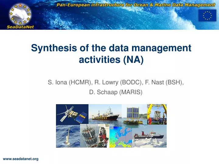 synthesis of the data management activities na