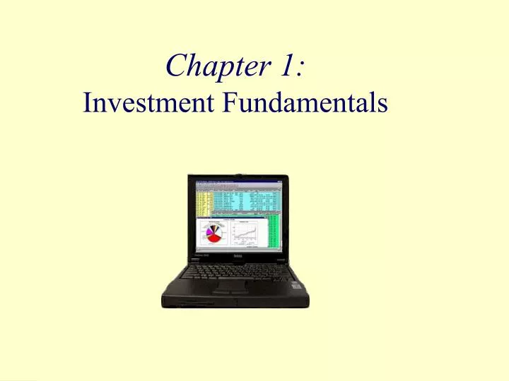chapter 1 investment fundamentals