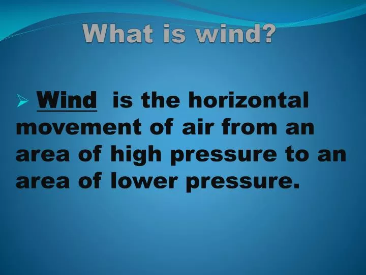 what is wind
