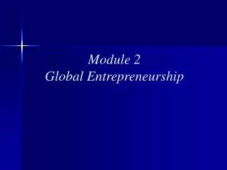 Module 2 Global Entrepreneurship