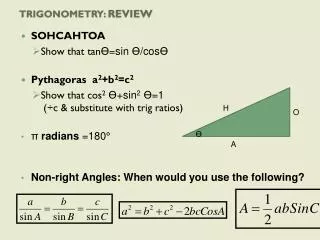Trigonometry: Review