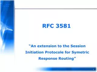 “An extension to the Session Initiation Protocole for Symetric Response Routing”