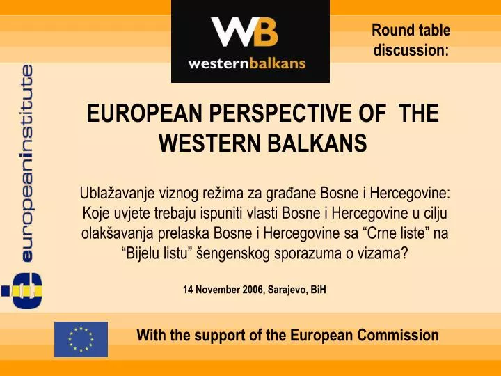 european perspective of the western balkans