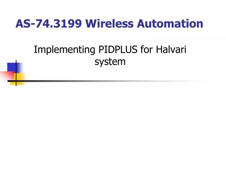 as 74 3199 wireless automation