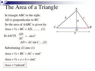The Area of a Triangle